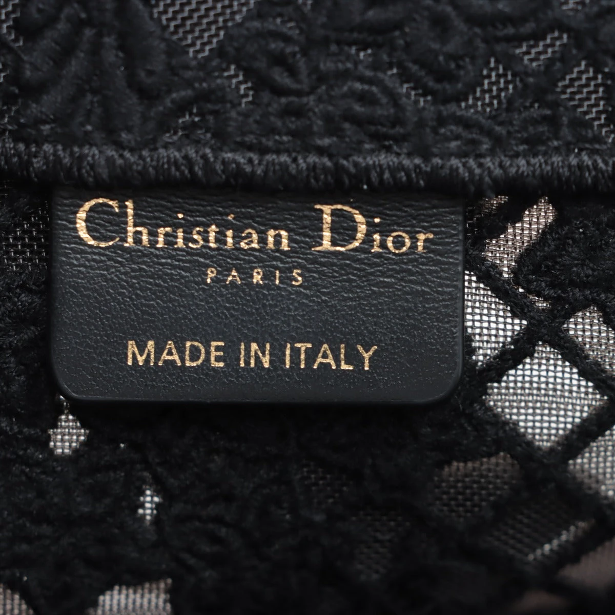 クリスチャンディオール ブックトート ミディアム キャンバス×レース