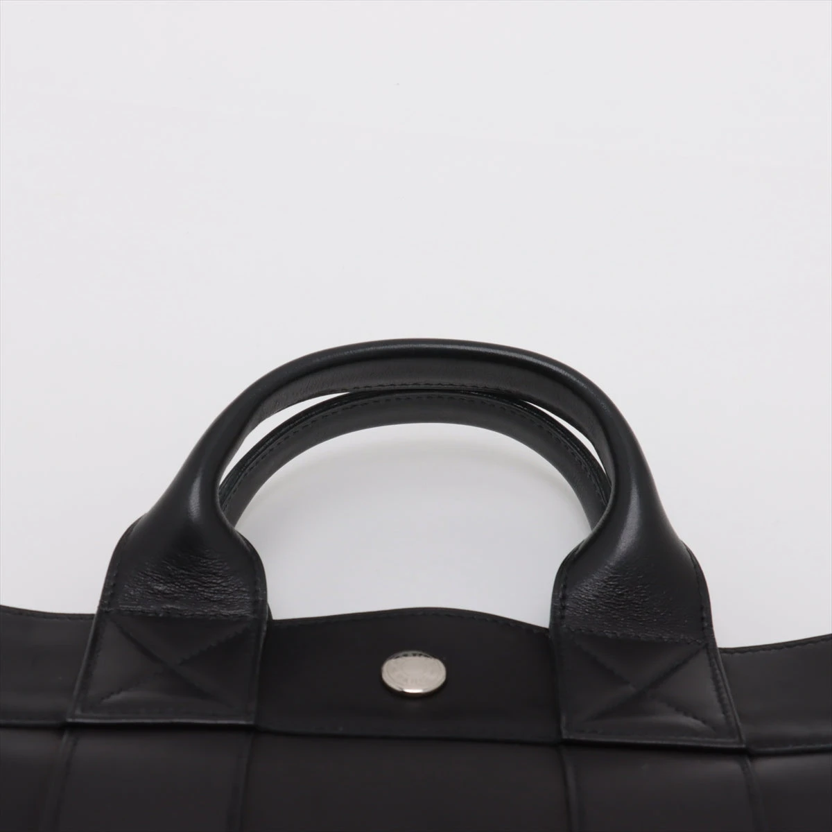 エルメス フールトゥ PM オールレザー ブラック×シルバー金具 エルメス フールトゥPM レザー ブラック シルバー金具 VO014891