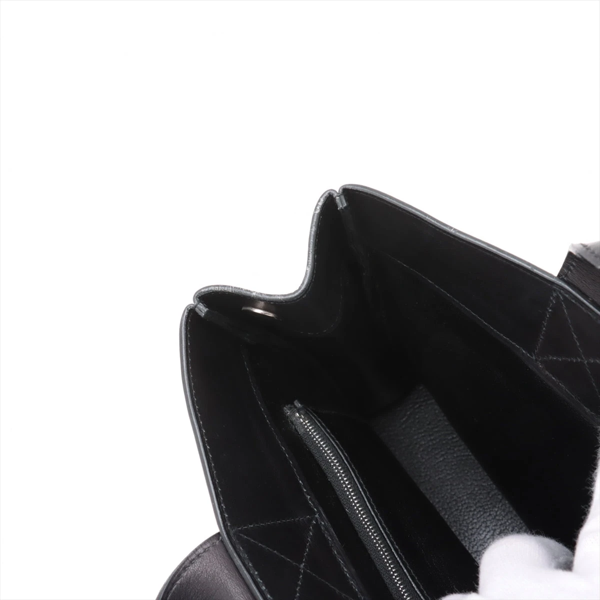 美品 正規品 HERMES エルメス フールトゥ PM レザー ブラック ⬜︎Ｅ エルメス フールトゥ PM オールレザー ブラック×シルバー金具