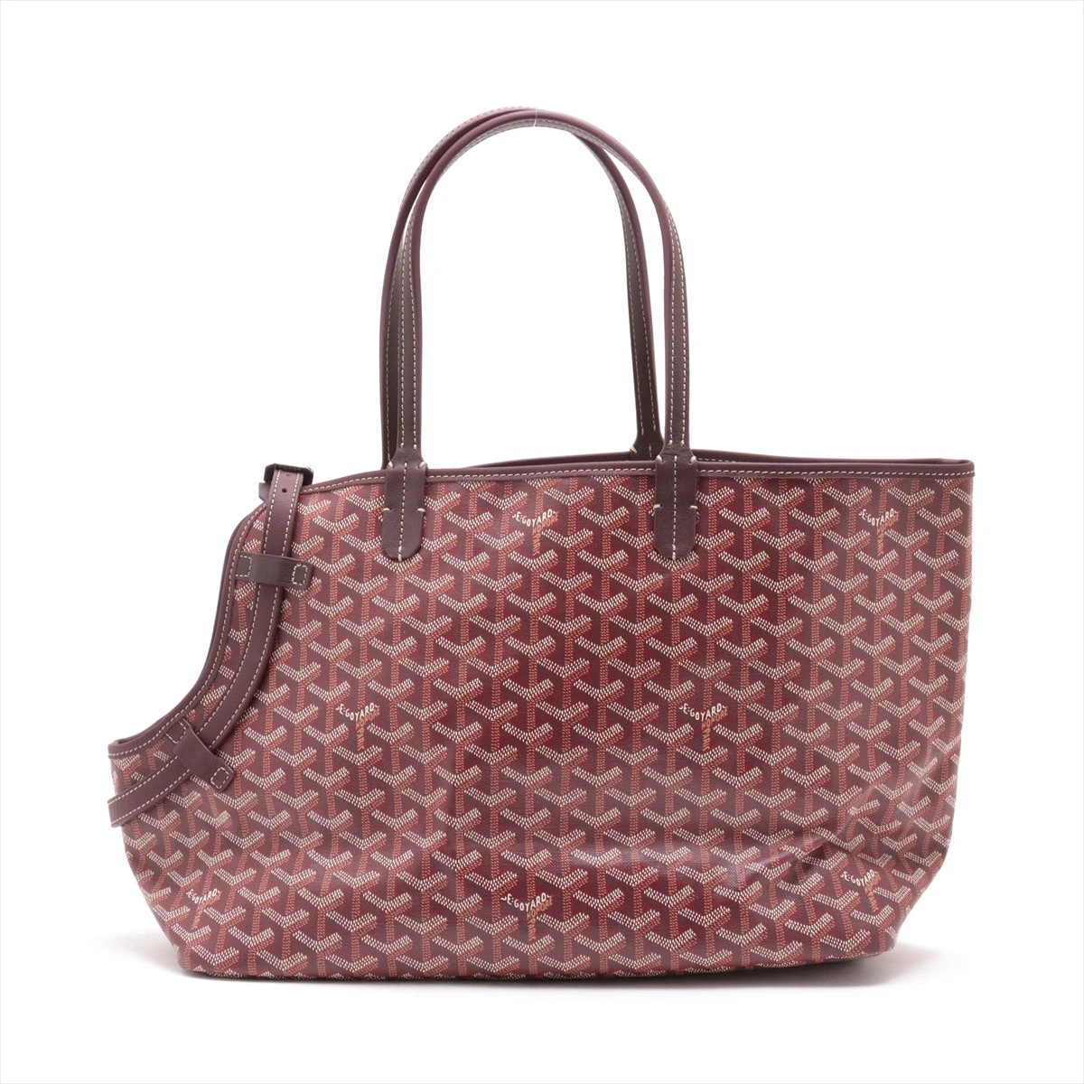 ゴヤール シアン グリ PVC×レザー ペット用 キャリーバッグ