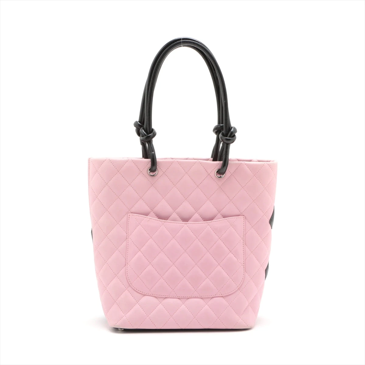 CHANELカンボンラインラムスキントートバッグ CHANEL シャネル カンボンライン トートバッグ ラムスキン 黒