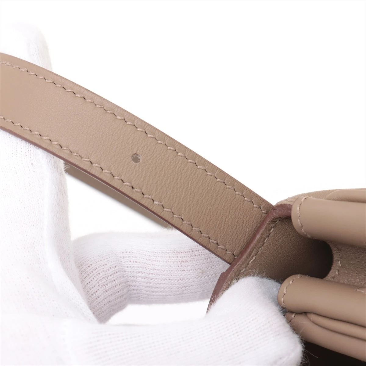 【新品未使用】エルメス ケリーベルト　エトゥープ　シルバー金具 エルメス ケリーベルト エトゥープ/シルバー金具 エプソン W刻印