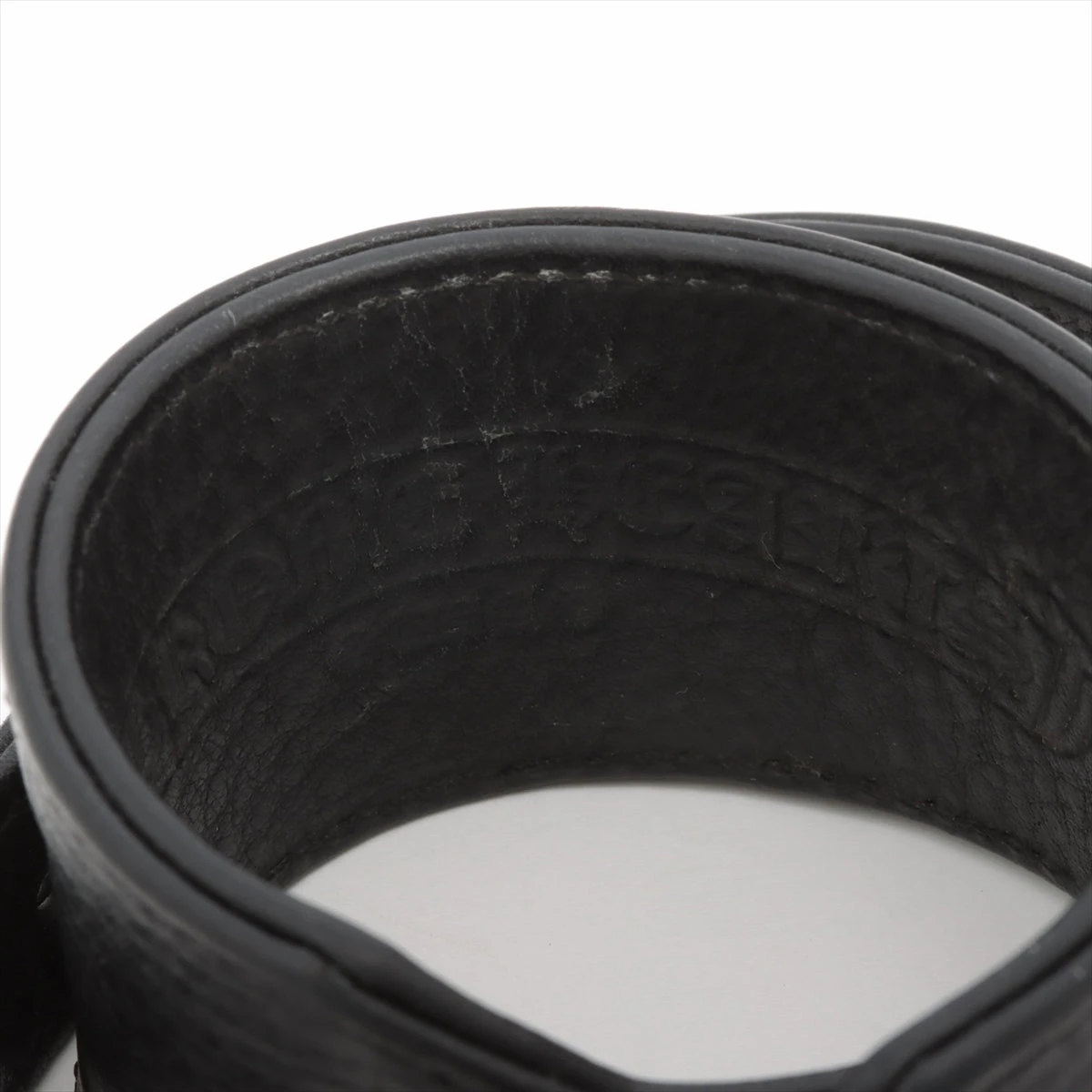 クロムハーツ ロックンロール レザー ブレスレット 2 シルバー SV925 クロムハーツ ロックンロール レザー ブレスレット 2 シルバー SV925