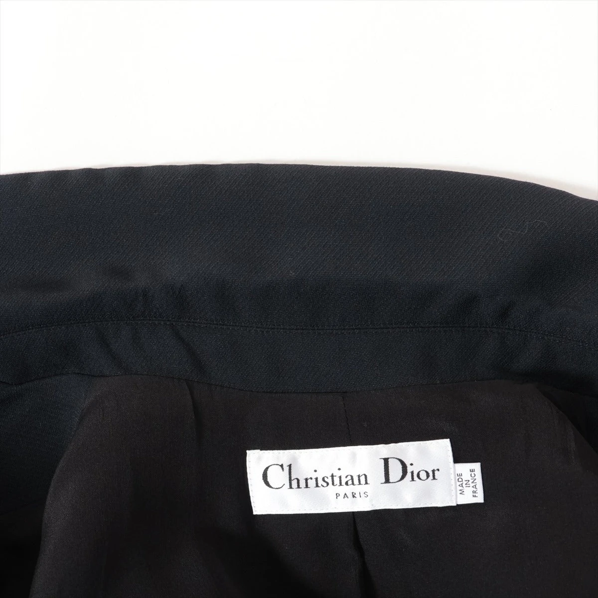 クリスチャンディオールヴィンテージ★ウール黒地☆金糸ジャケット Christian Dior(クリスチャンディオール) Bee刺繍バックスタッズ