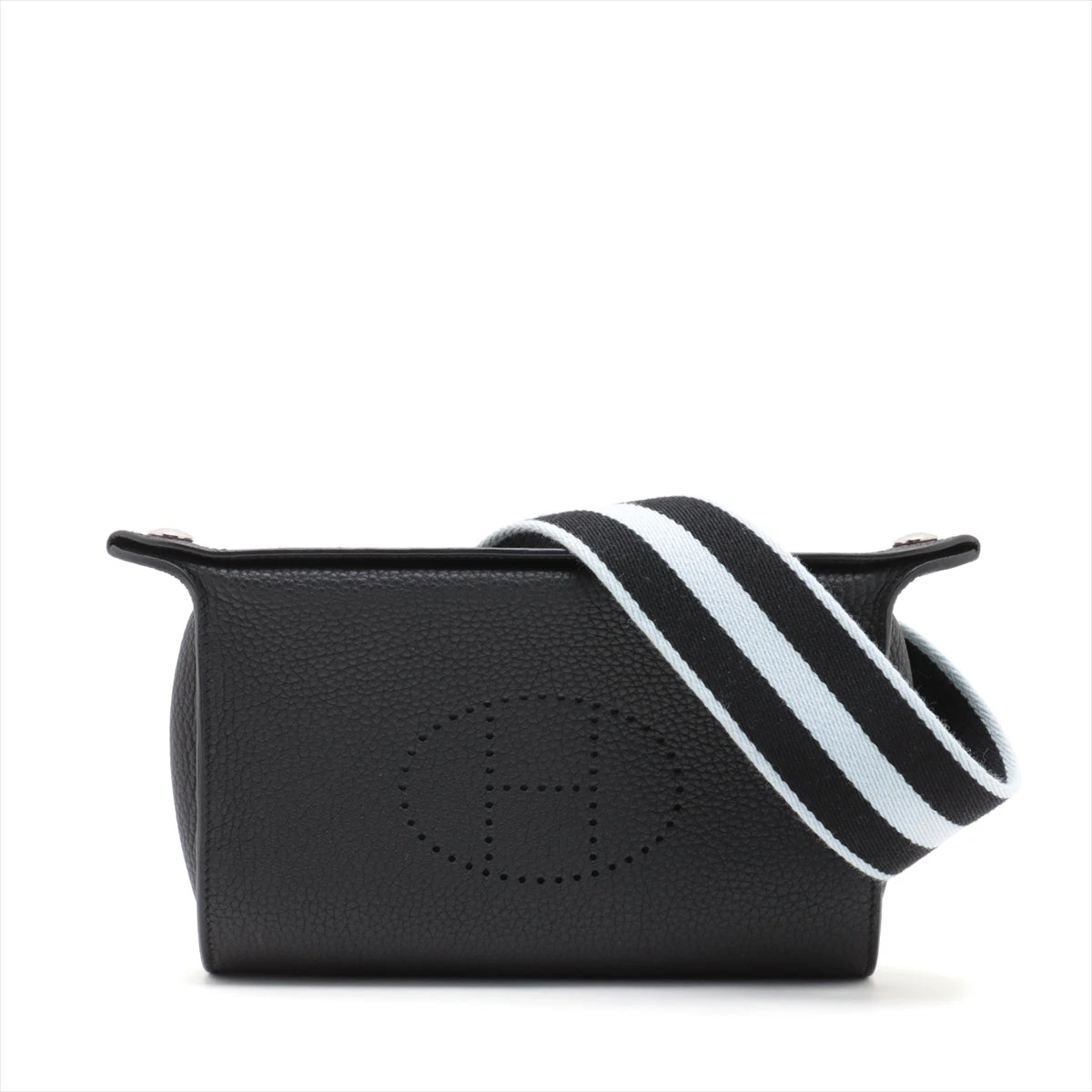 HERMES エルメス ヴィドポッシュ トゴ ブラック シルバー金具 W