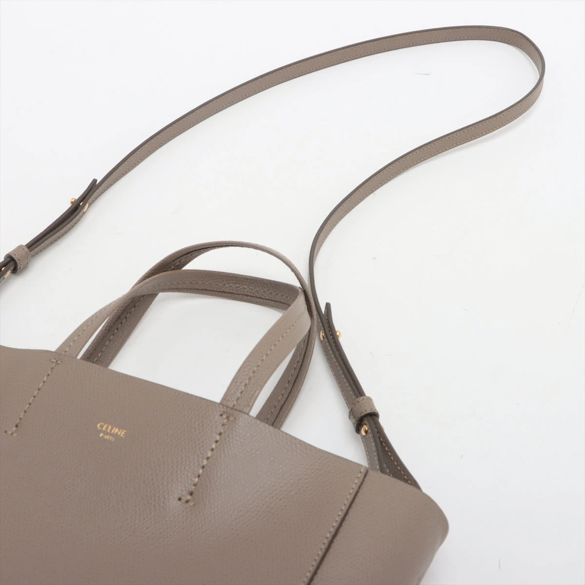 セリーヌ バーティカルカバスモール レザー 2WAYハンドバッグ