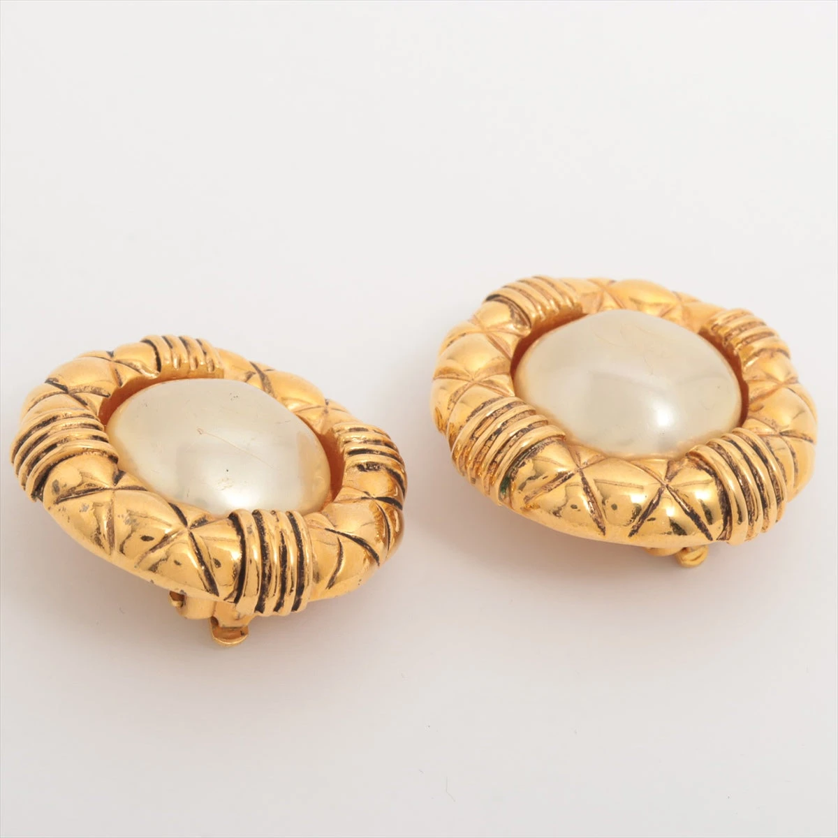 シャネル 23（1988） イヤリング(両耳用) GP×フェイクパール