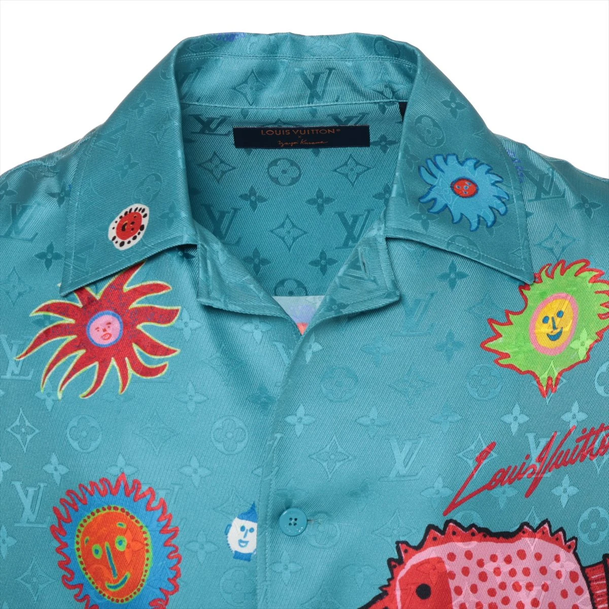 ★Louis Vuitton x 草間彌生 ドット シルクシャツ LOUIS VUITTON(ルイ・ヴィトン) LV×YK 水玉シャツ トップス
