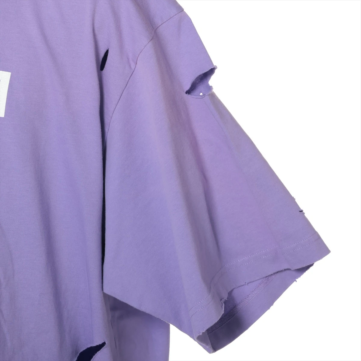 ランウェイ バレンシアガ ブルゾン ユニフォームパッチ パープル バレンシアガ 21SS コットン Tシャツ S ユニセックス パープル