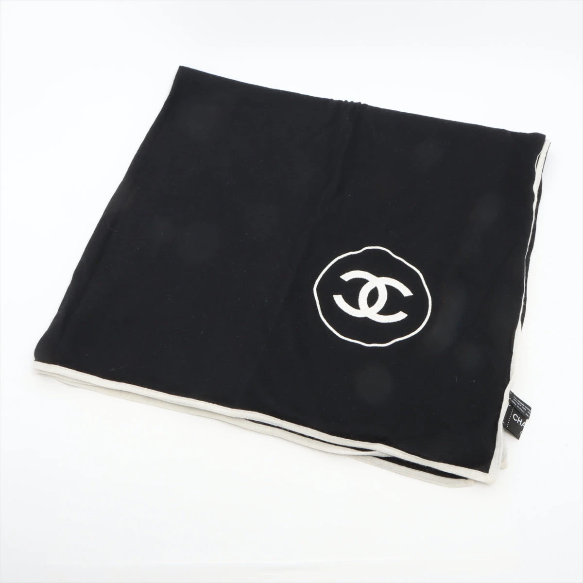 CHANEL シャネル ココマーク カシミアシルク 大判 ストール シャネル ココマーク ストール カシミヤ×シルク ブラック
