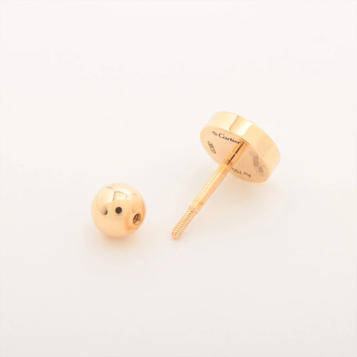 新品　カルティエ　ラブシングルピアス　YG 新品 カルティエ ラブシングルピアス YG （カルティエ ラブ