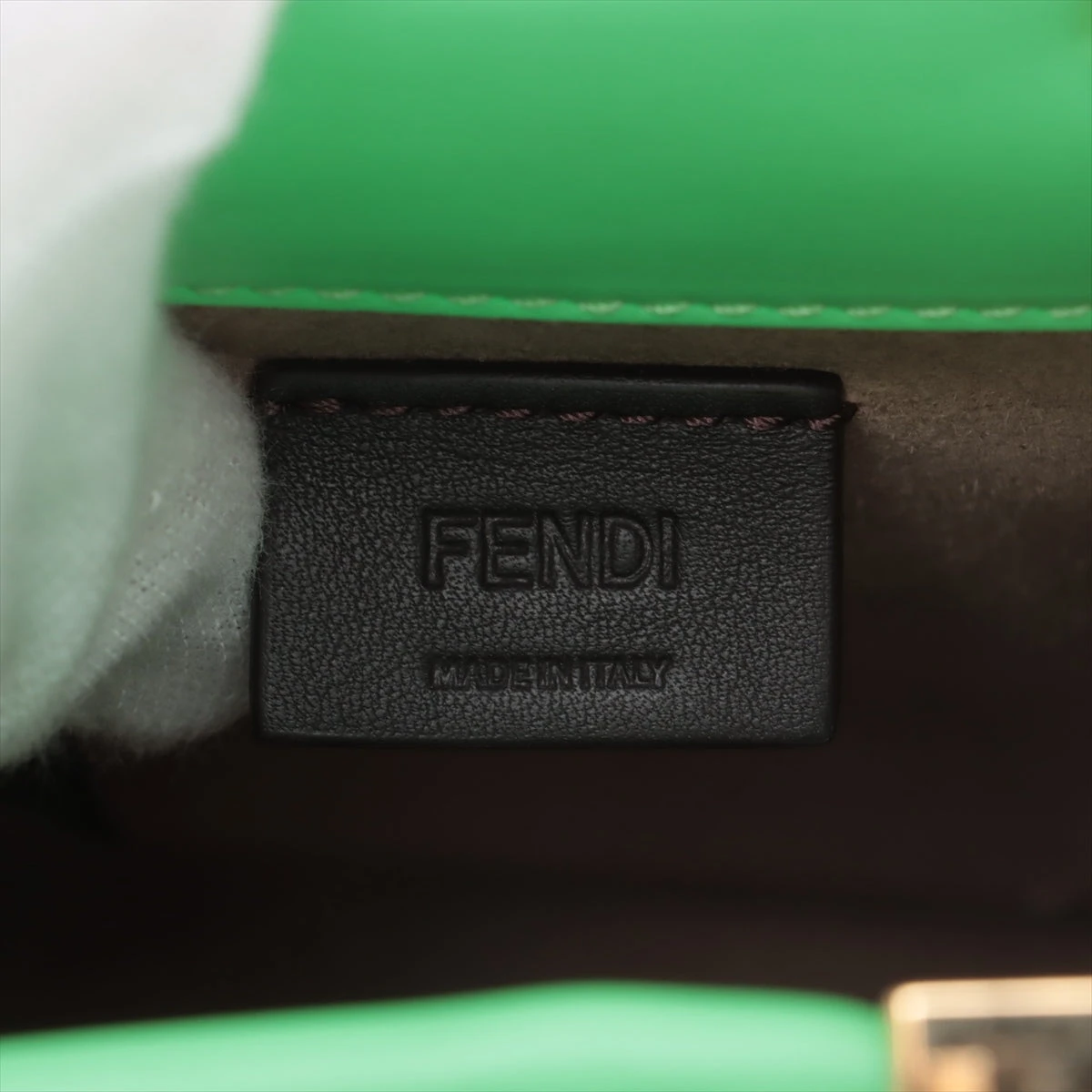 フェンディ サンシャイン ショッパー スモール 8BS051 グリーン フェンディ サンシャイン ショッパースモール レザー 2WAY