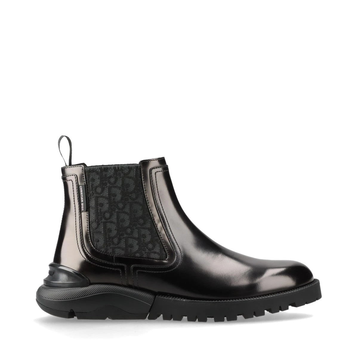 ディオール オブリーク レザー サイドゴアブーツ 41 メンズ ブラック