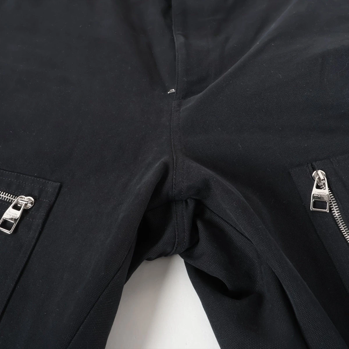 アレキサンダーマックイーン コットン パンツ 48 メンズ ブラック