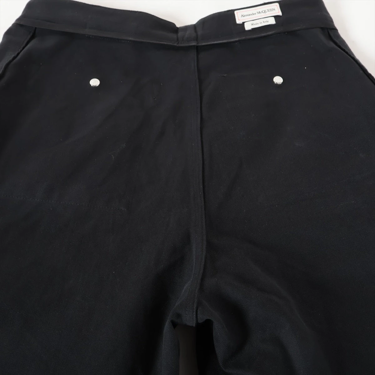 アレキサンダーマックイーン コットン パンツ 48 メンズ ブラック