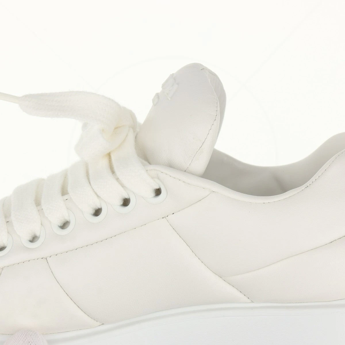 【PRADA】手持ち在庫あり☆lady's モノリス レザースニーカー プラダ モノリス レザー スニーカー 36 レディース ブラック 119
