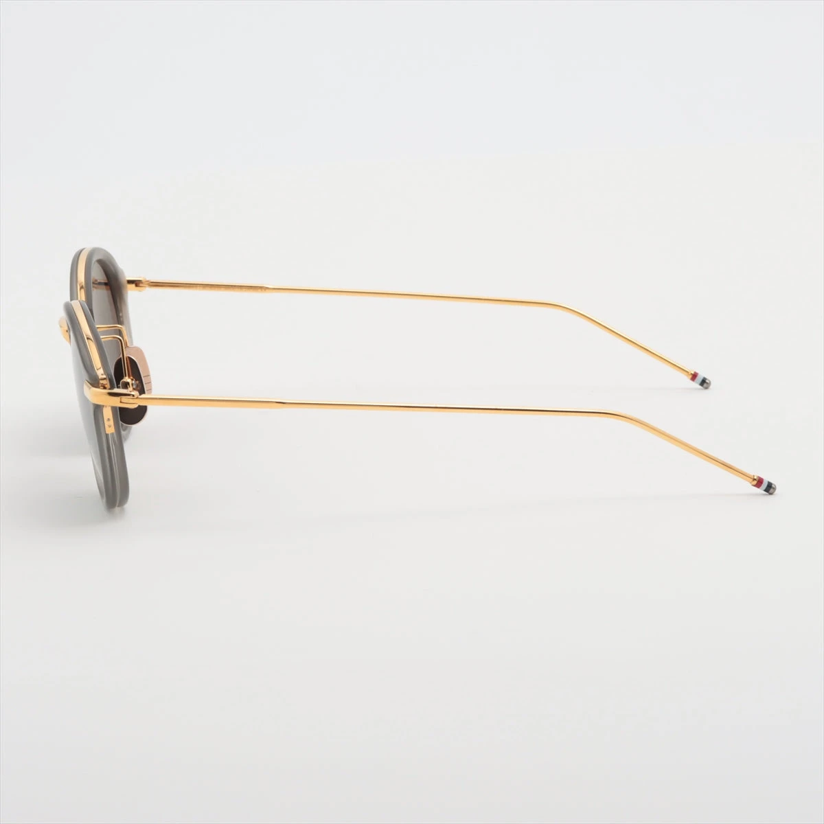 トムブラウン TB-011-G-T-GRY-GLD サングラス GP×プラスチック