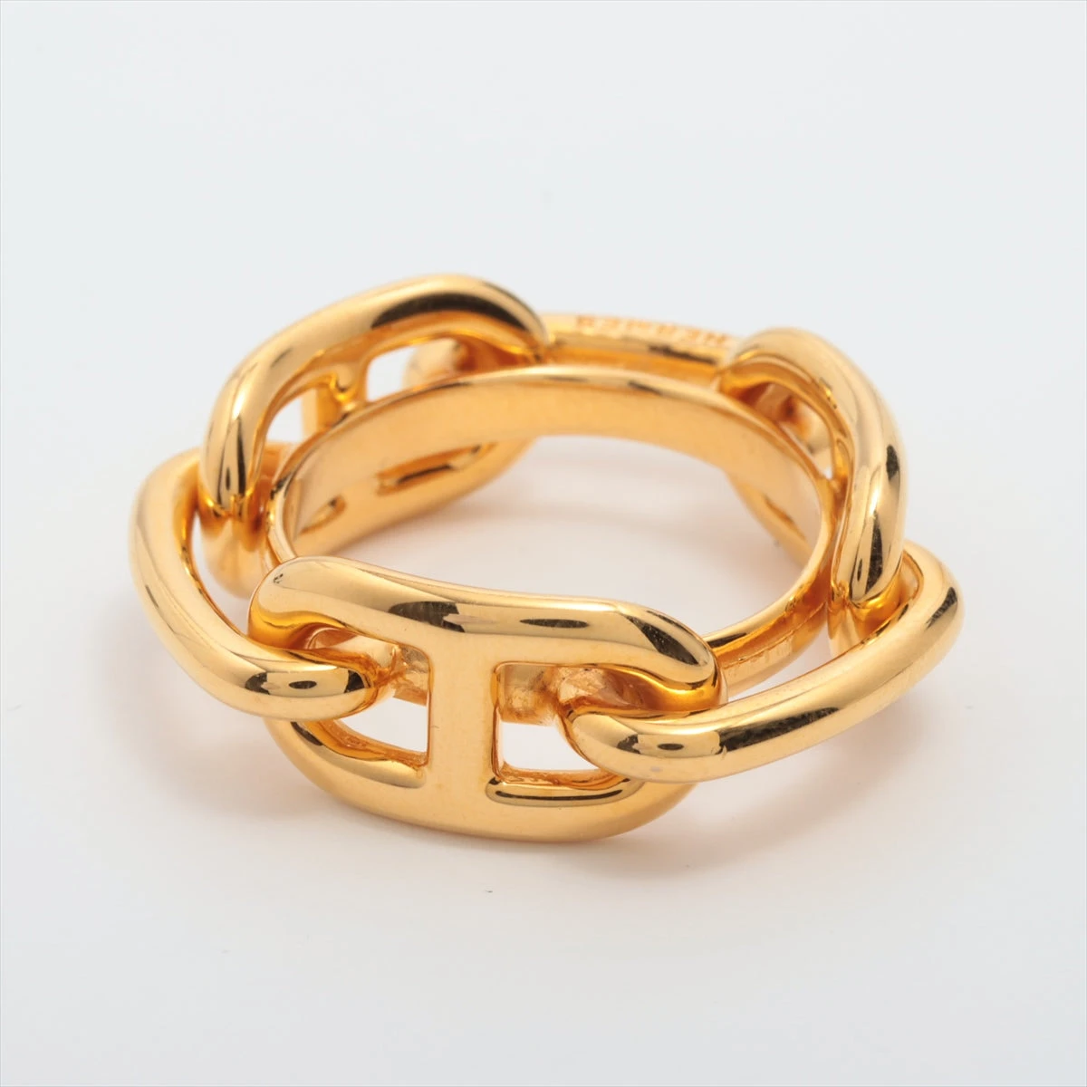 エルメス ルカデ シェーヌダンクル スカーフリング GP ゴールド