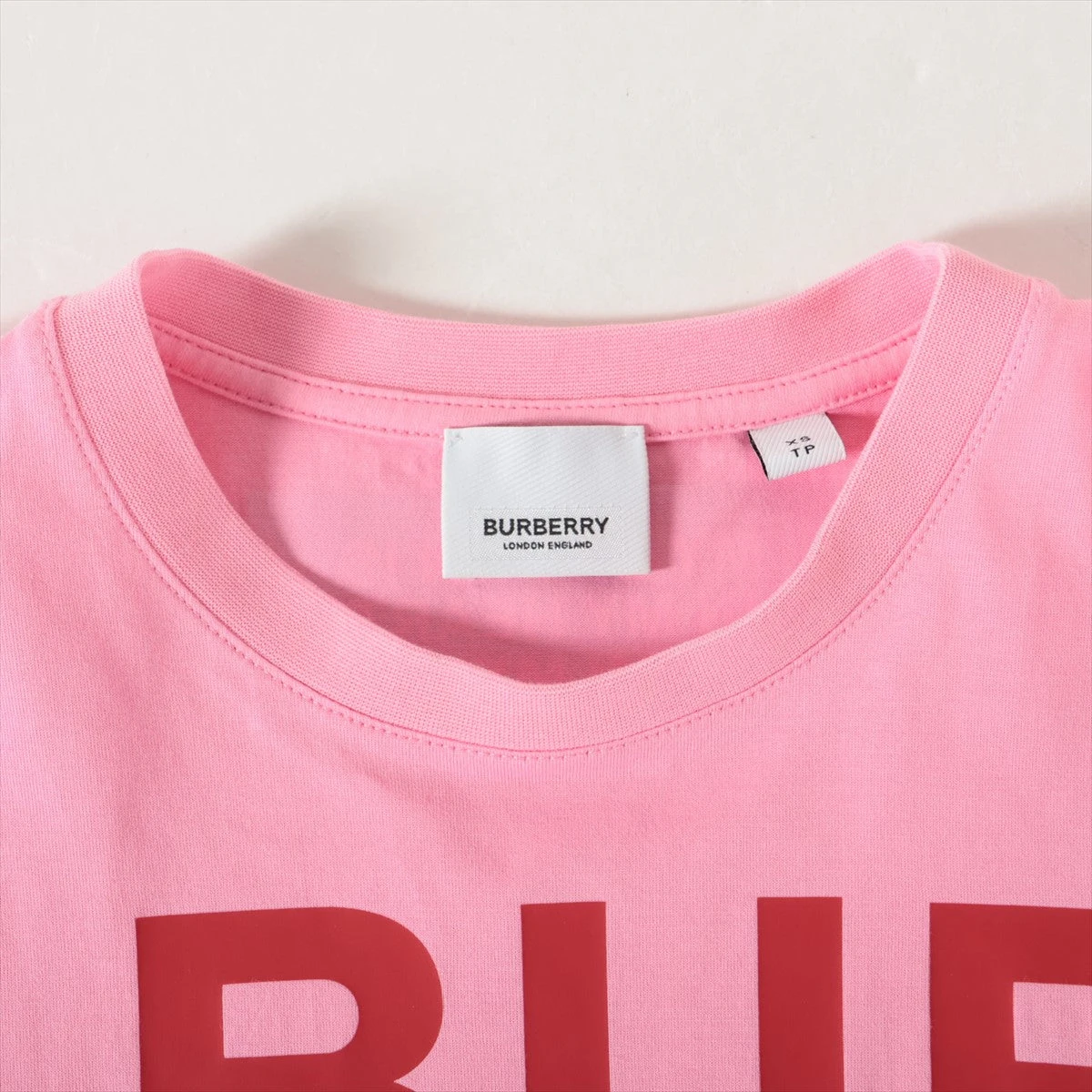 BURBERRY◆Tシャツ/XS/コットン/ピンク Vintage Burberry London Women's Cotton Pink Nova Check T