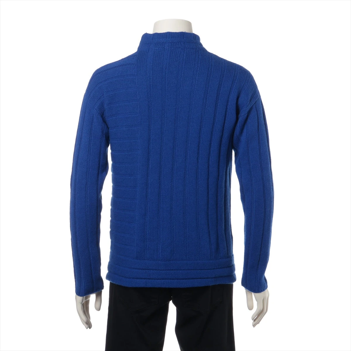 エルメス 18AW カシミヤ ニット S メンズ ブルー 82-5718