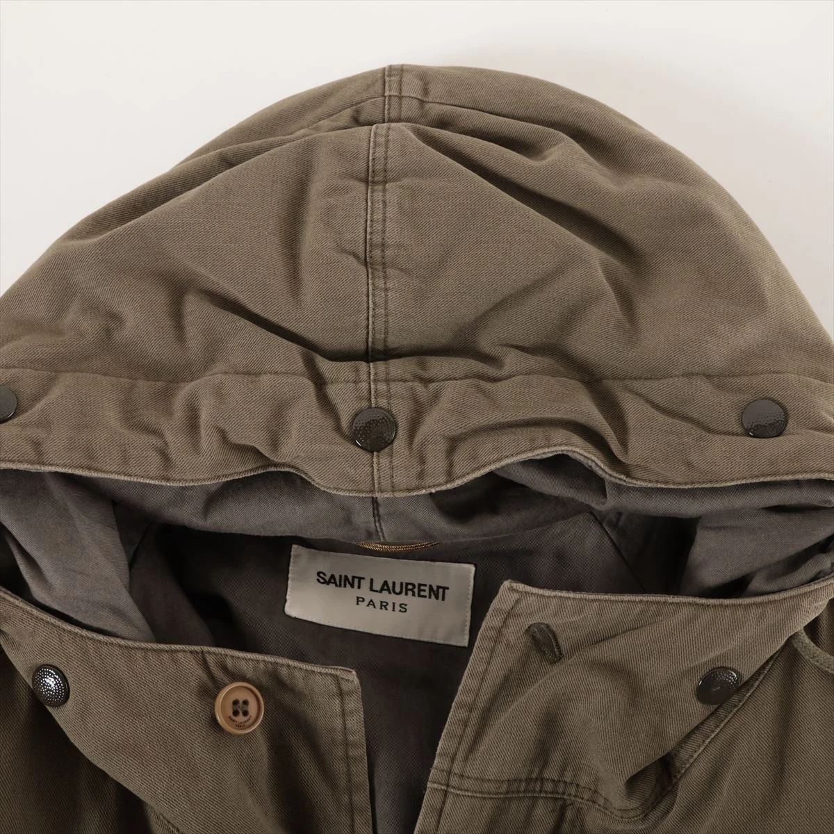 サンローラン　モッズコート 16AW サンローランパリ モッズコート ミリタリーコート カーキ