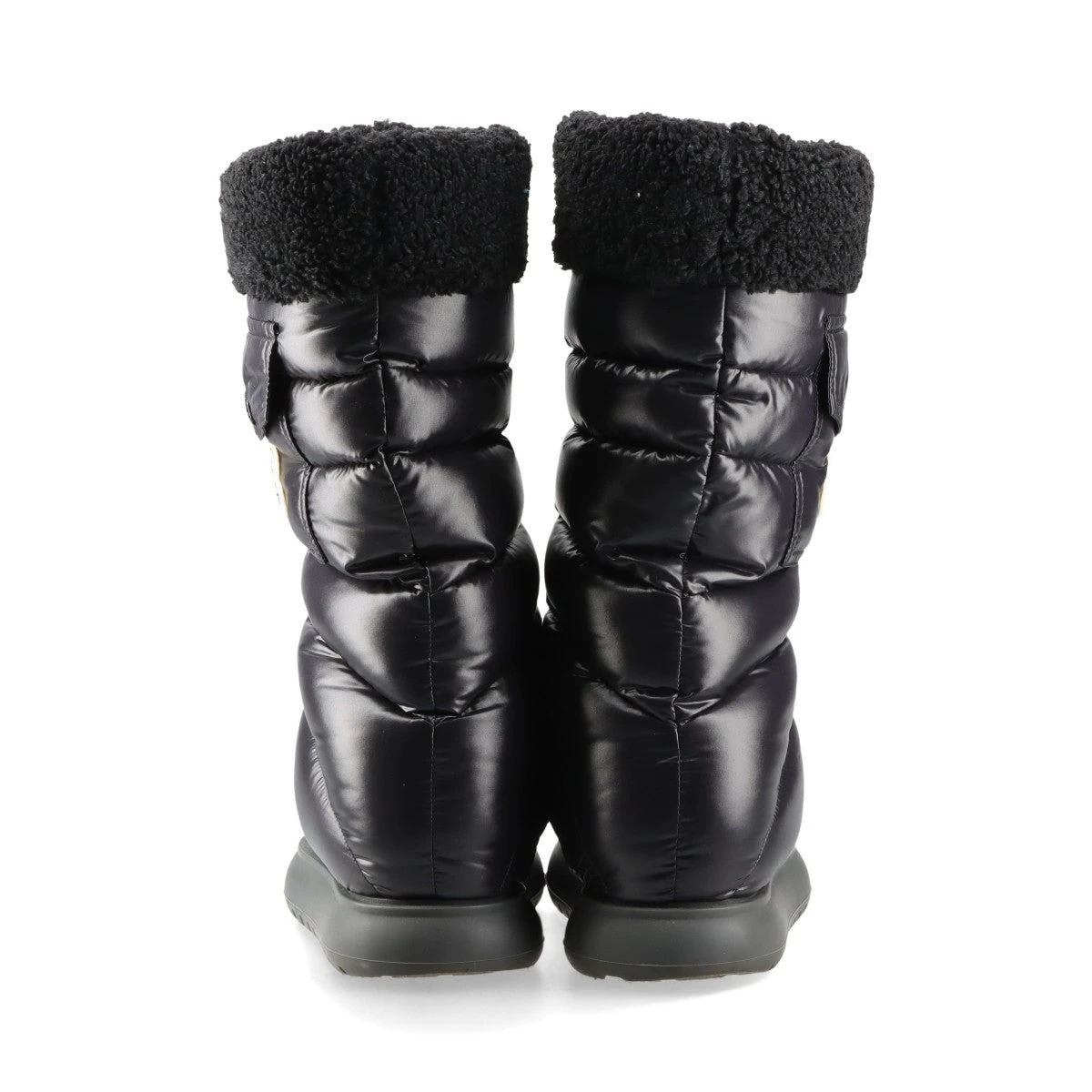 MONCLER スエード ナイロン ロングブーツ