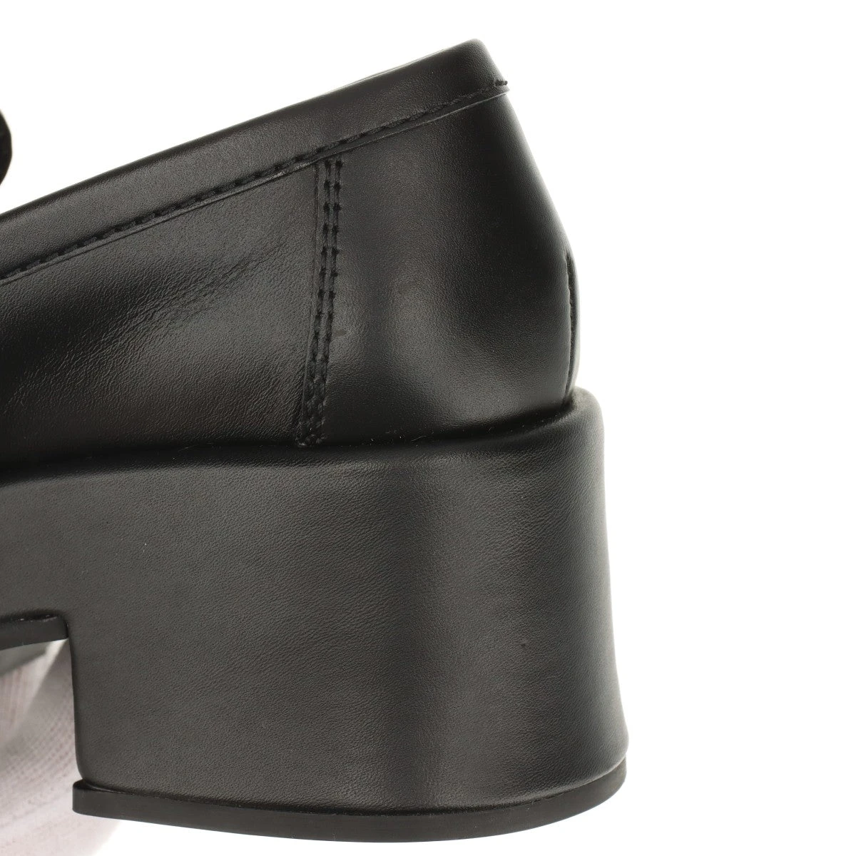 CHANEL ブラックレザー ローファー 34 CHANEL ココマーク ローファー 39 1/2 C G45474 ブラック レザー