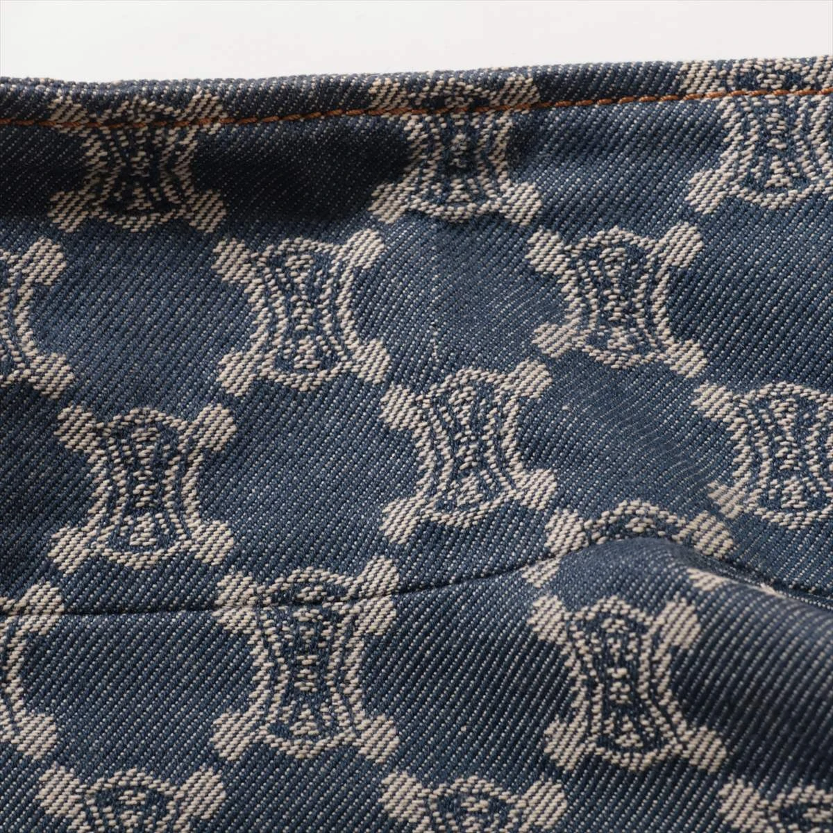 セリーヌ マカダム コットン デニムジャケット 34 レディース