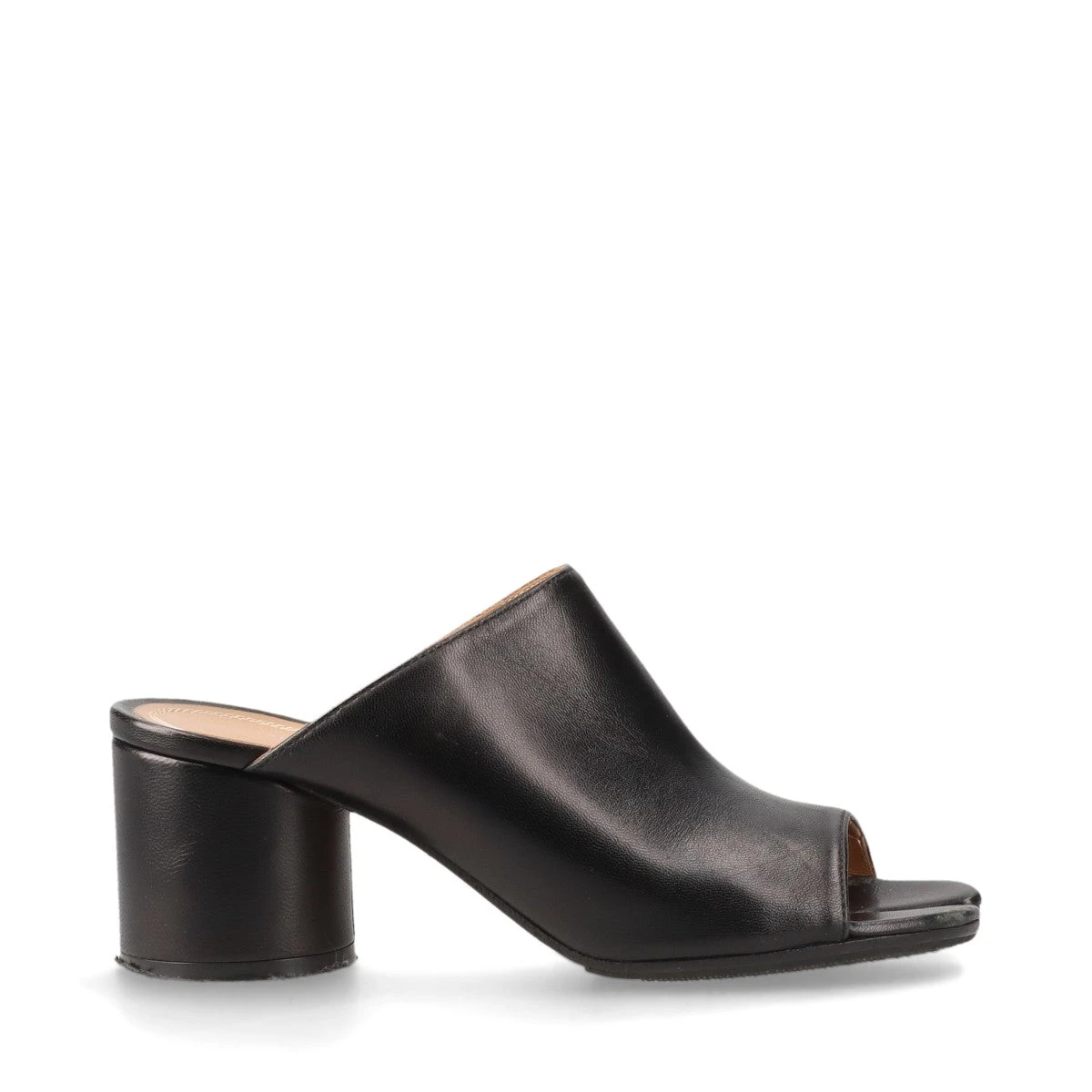 中古品★マルジェラ★レザーサンダル 新古 ブラック Maison Margiela（旧Maison Martin Margiela） - 【極美品 15SS