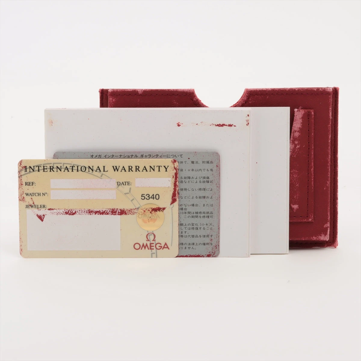 オメガ スピードマスター Ref35347100 余り駒・ギャランティーケース オメガ スピードマスター Ref35347100 余り駒・ギャランティーケース