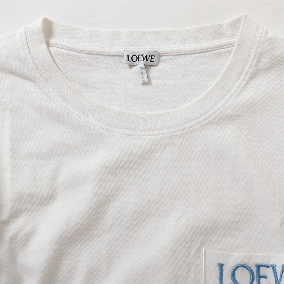 ☆開店セール☆ 使用数日 美品 ロエベ エンブロイダリー アナグラム シャツ ロエベ LOEWE LOEWE Tシャツ H526Y22X75 クルーネック