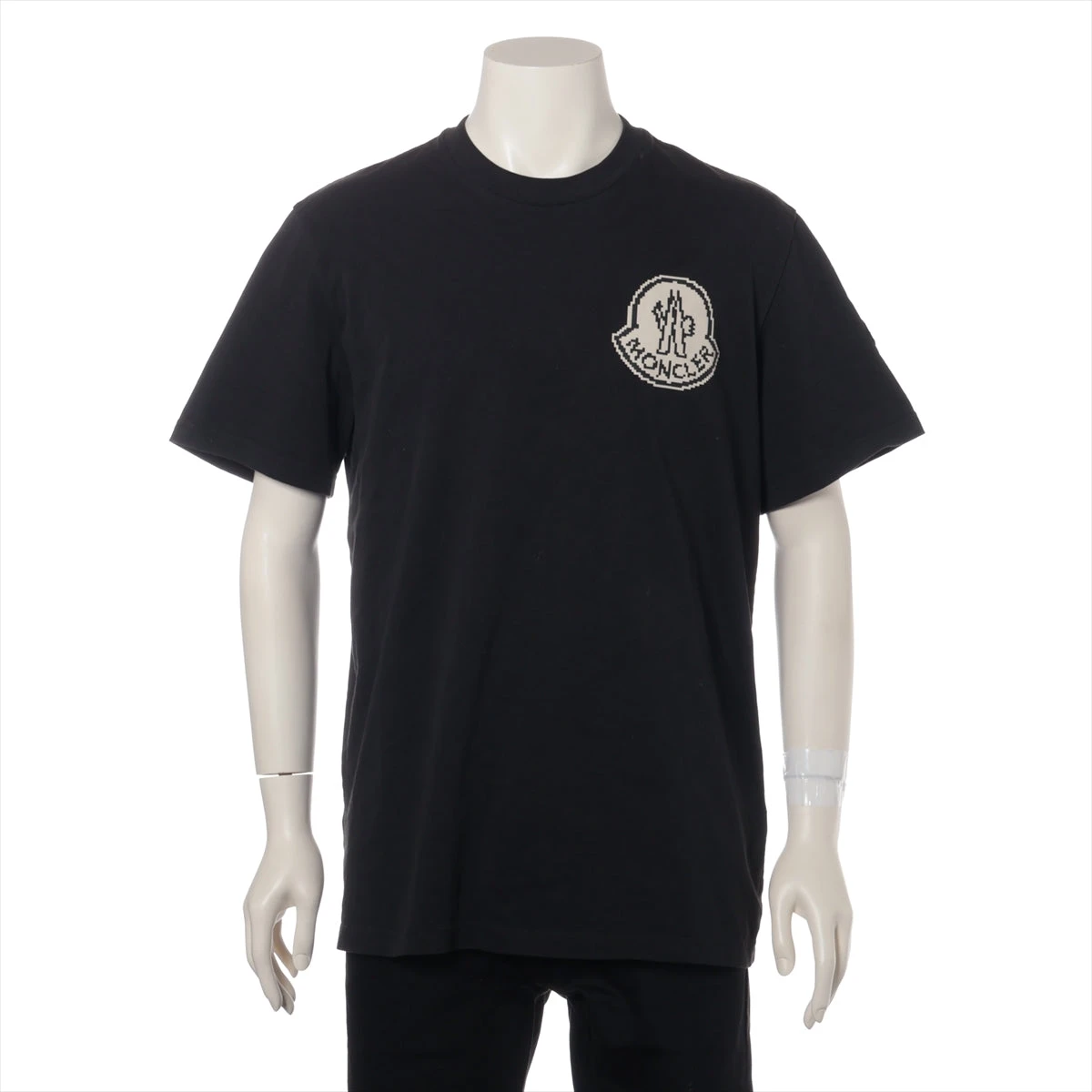 モンクレール 23年 コットン Tシャツ L メンズ ブラック J20918C00004  