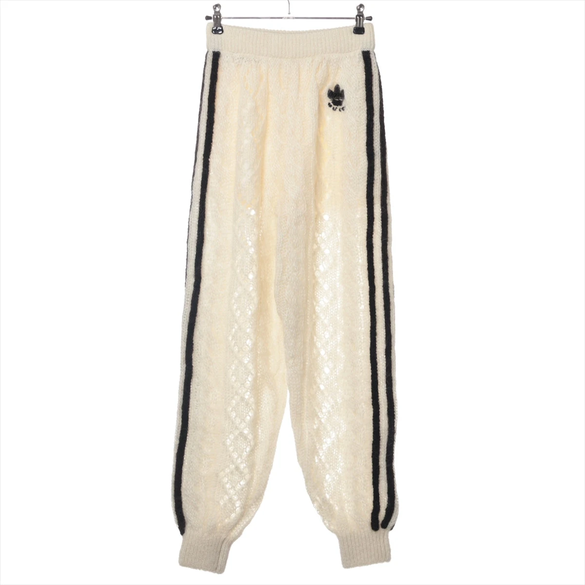 グッチ×アディダス モヘヤ×ナイロン×ウール パンツ XS レディース 