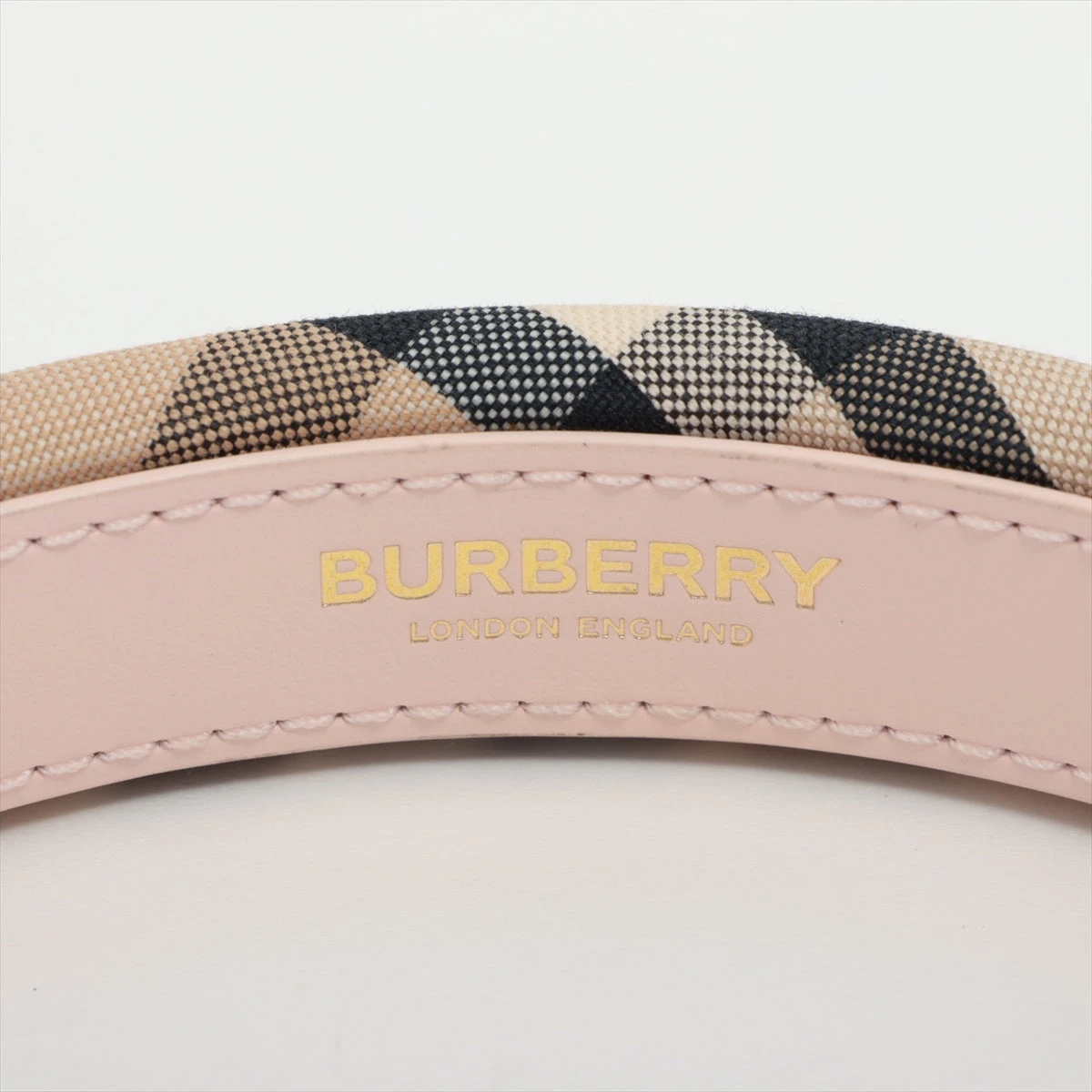 バーバリー カチューシャ コットン×ポリエステル ベージュ A3320521