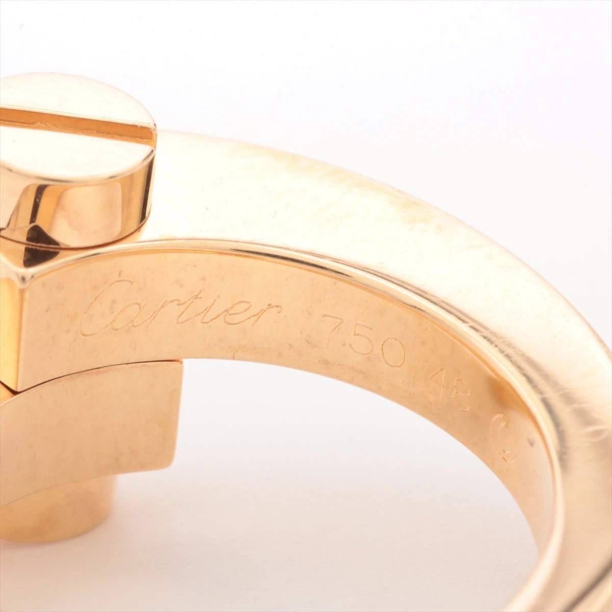 カルティエ メノット リング 750(PG) 13.7g 48 A3325127｜中古