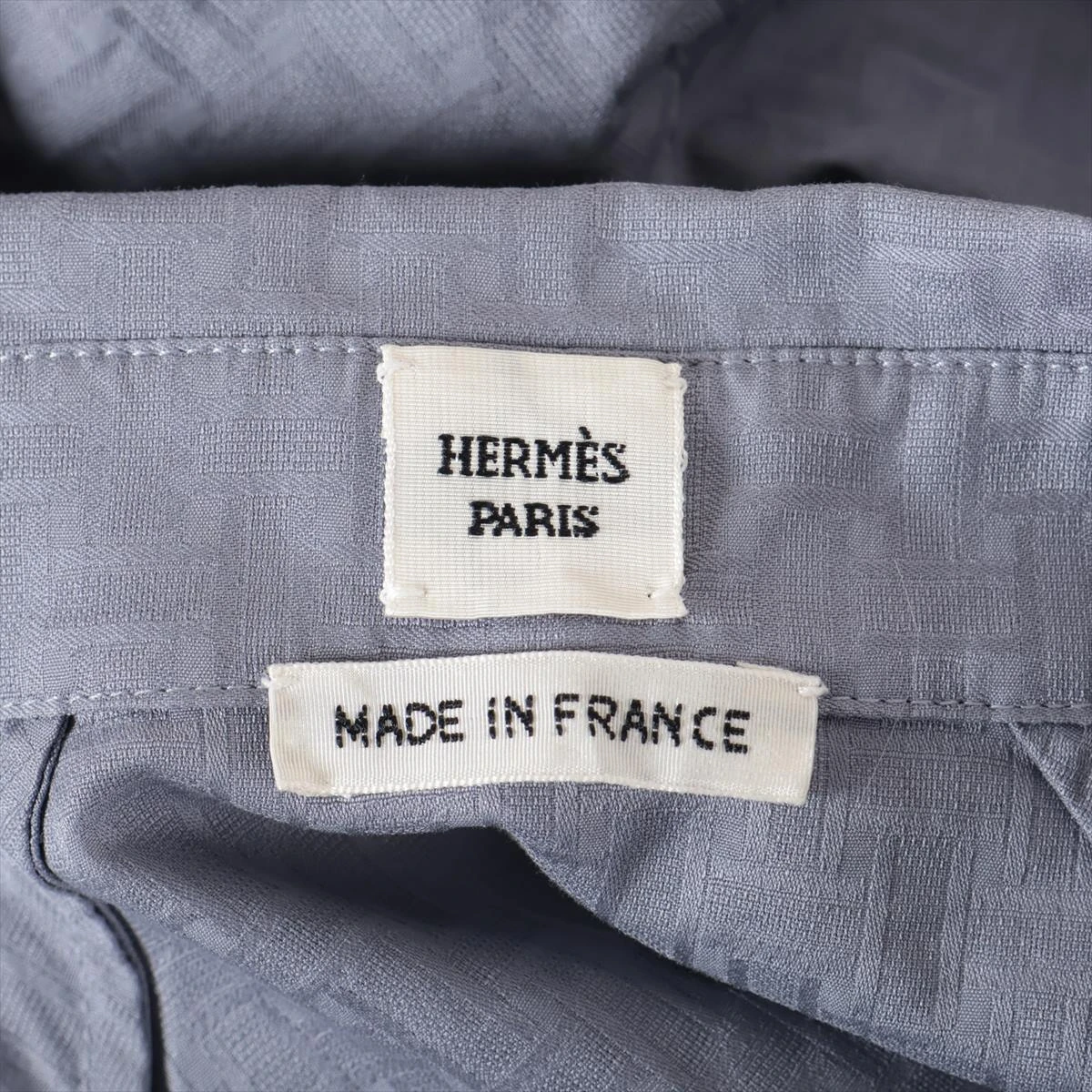 エルメス 24AW コットン ワンピース 40 レディース ブルー 4H0576DB
