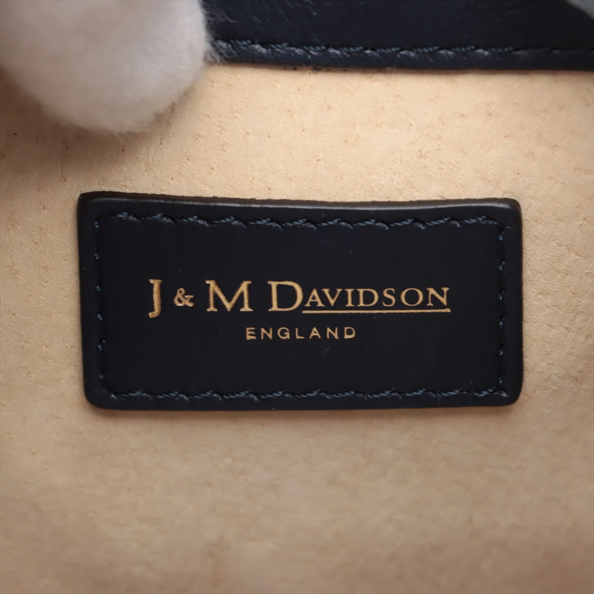 J&M DAVIDSON BAULETTO 2way ショルダーバッグ ネイビー J&Mデヴィッドソン カーニバル レザー 2WAYショルダーバッグ