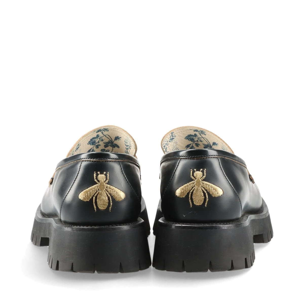 グッチ　ブラックレザー ビットローファー ブリクストン〕レザー ホースビット ローファー ・ブラック