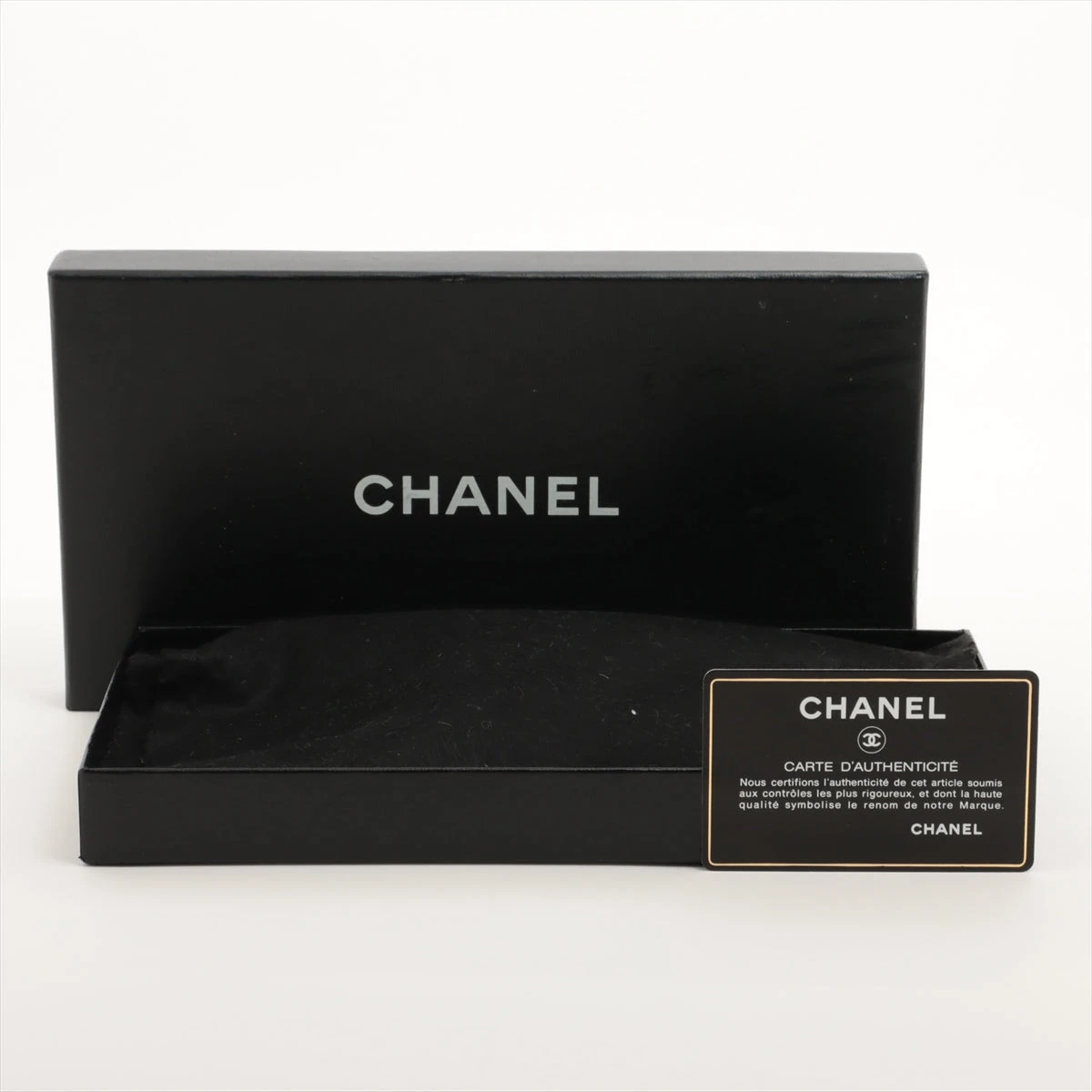 シャネル ココマーク キャビアスキン 財布 ブラック ゴールド金具 5 