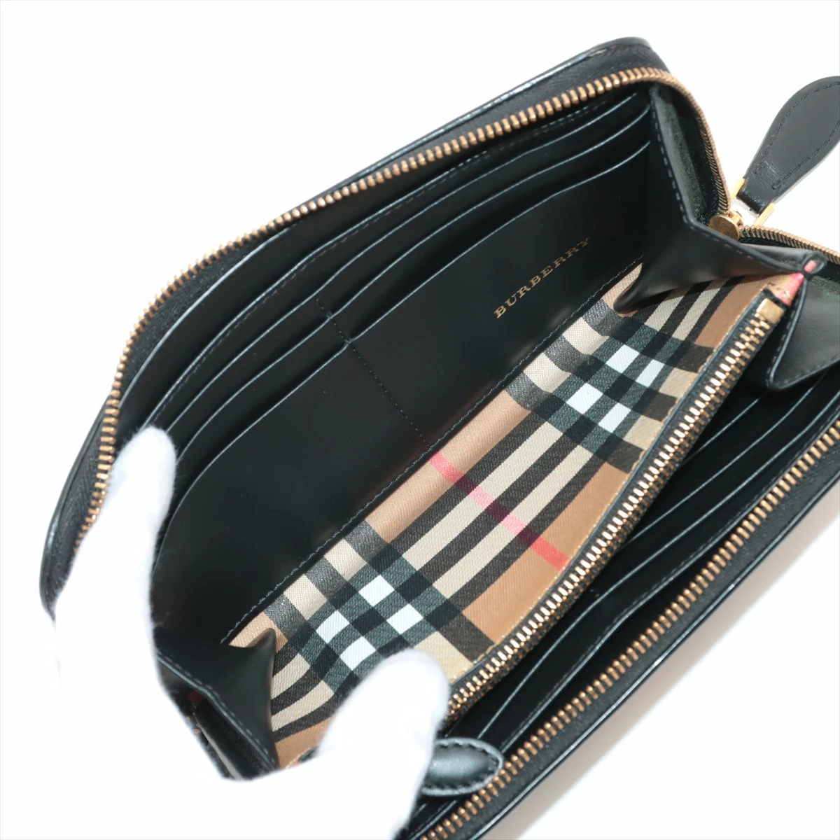 BURBERRY バーバリー ノバチェック 長財布 ラウンドファスナー PVC BURBERRY（バーバリー） 【超美品 ほぼ未使用】 ラウンドファスナー長