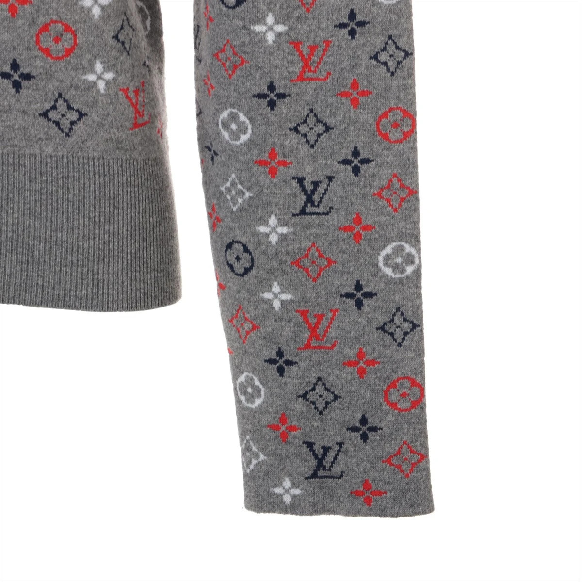 ヴィトン 23AW ウール×カシミヤ ニット XS レディース グレー RW232WB 