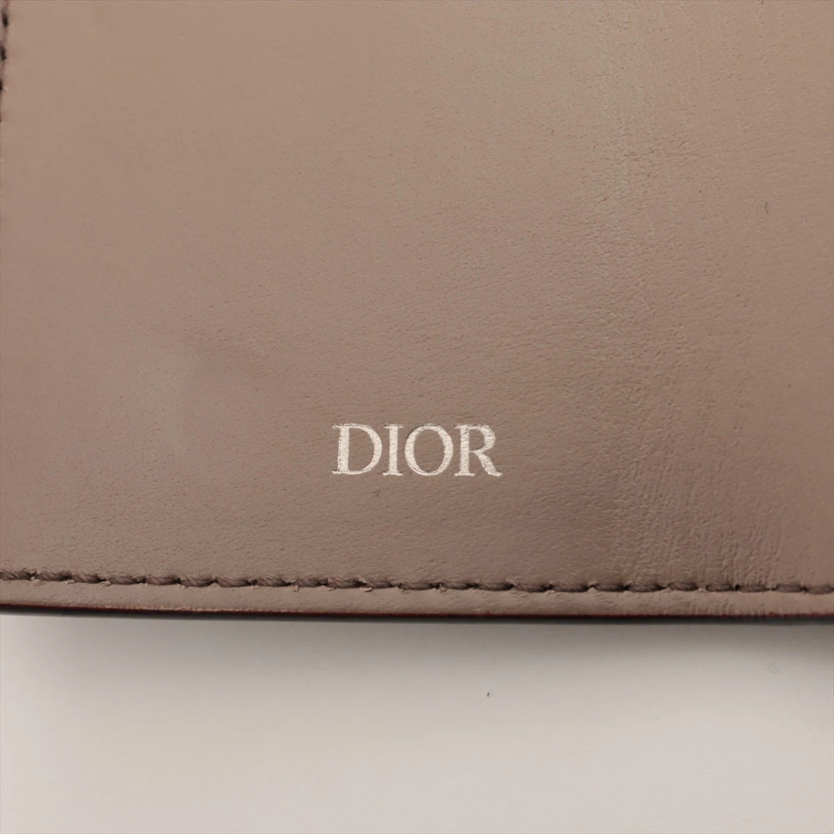 新品　Christian Dior キーケース　三つ折り　レザー　CDロゴ ディオール CDロゴ レザー キーケース ブラウン A3332094｜中古