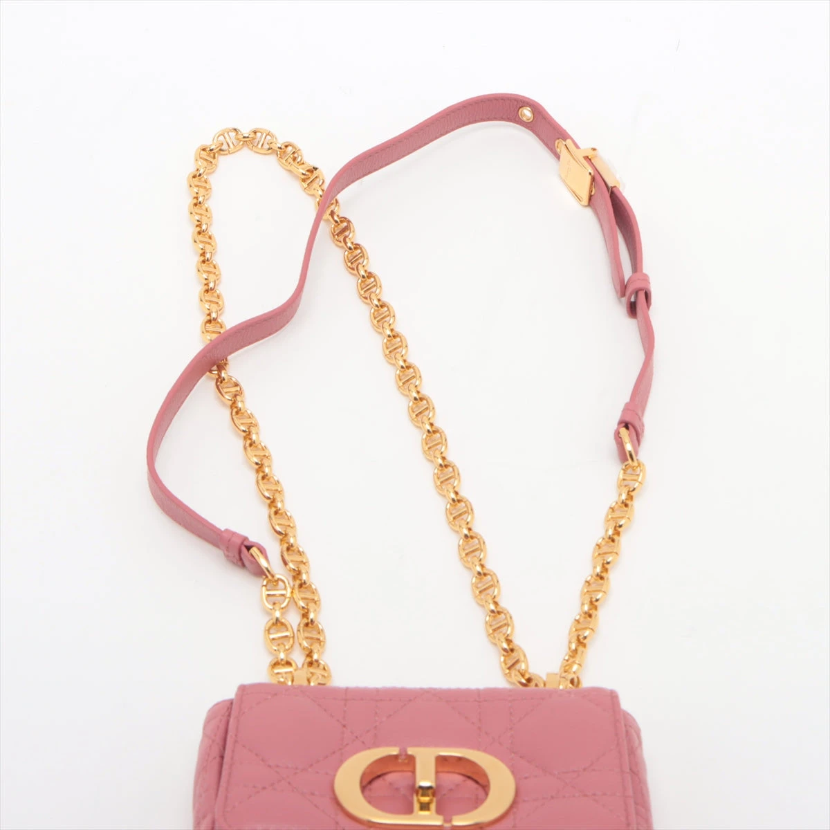 【ヴィンテージ】Rank:A☆Dior ピンク カナジュ チェーン バッグ Christian Dior ディオール MISS DIOR チェーンポーチ ハート