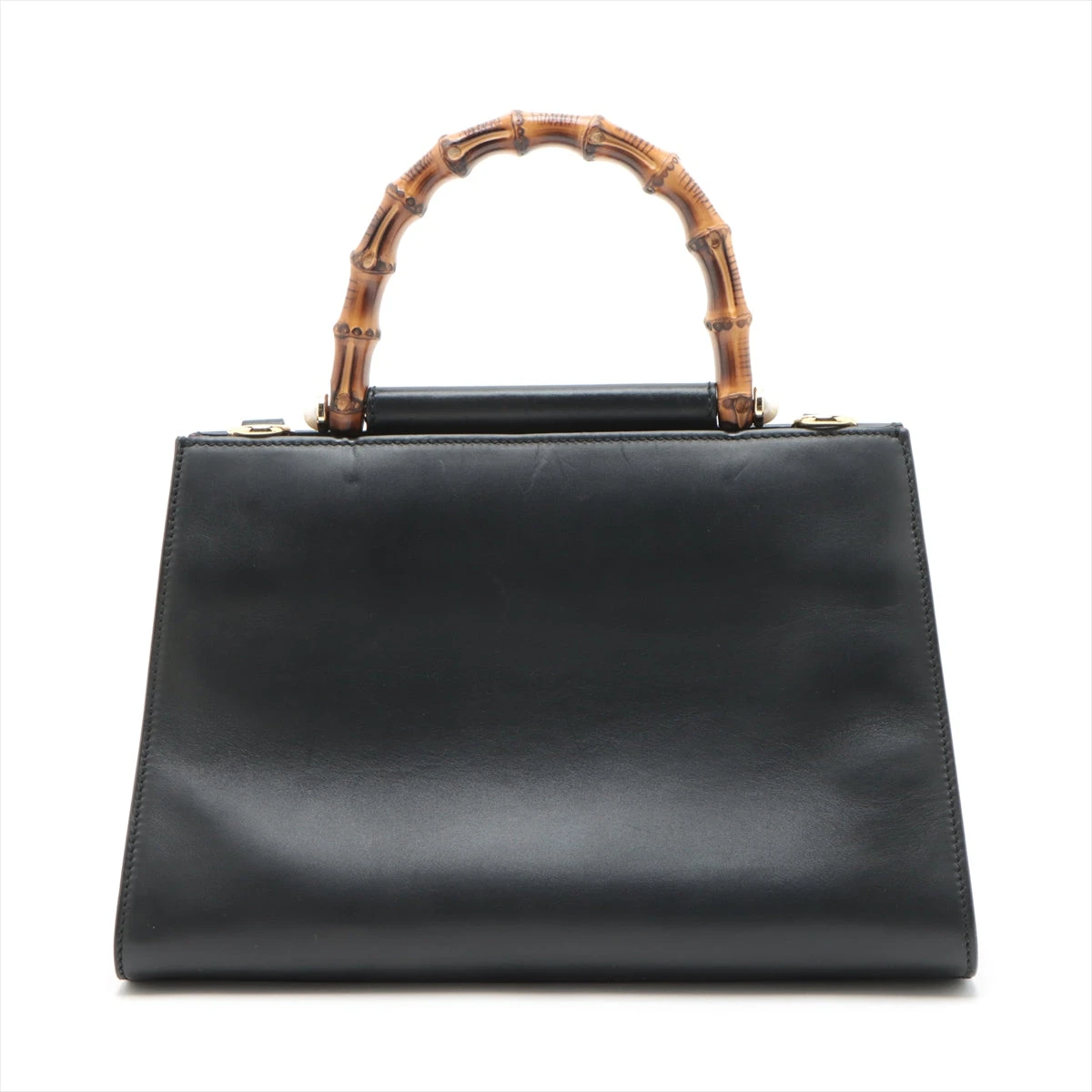 グッチ レザー ニンファエア 2way バッグ 453767 グッチ バンブー ニムフェア レザー 2WAYハンドバッグ ブラック