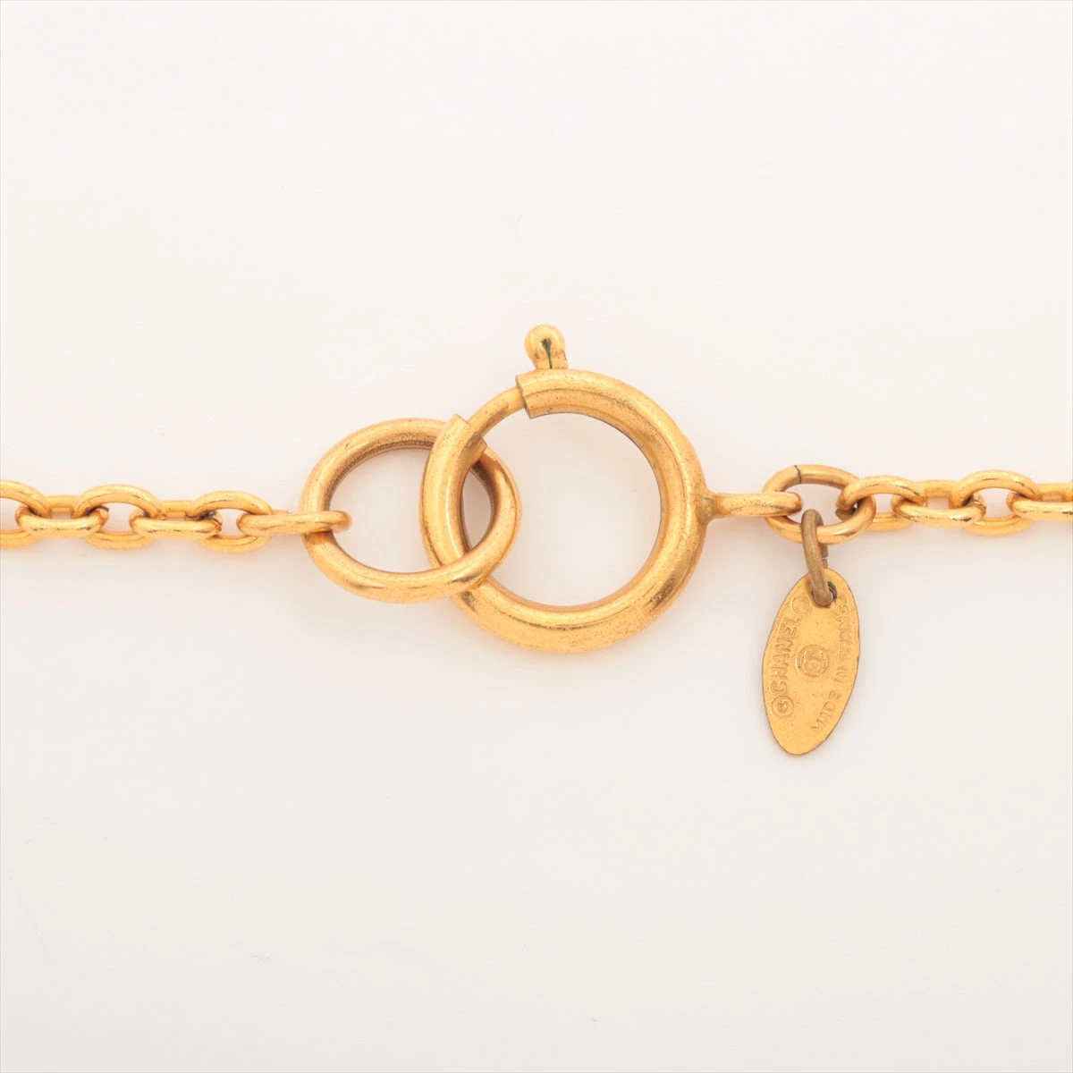 シャネル 31 RUE CAMBON ネックレス GP ゴールド プレートトップ