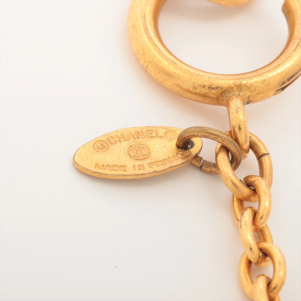 シャネル 31 RUE CAMBON ネックレス GP ゴールド プレートトップ