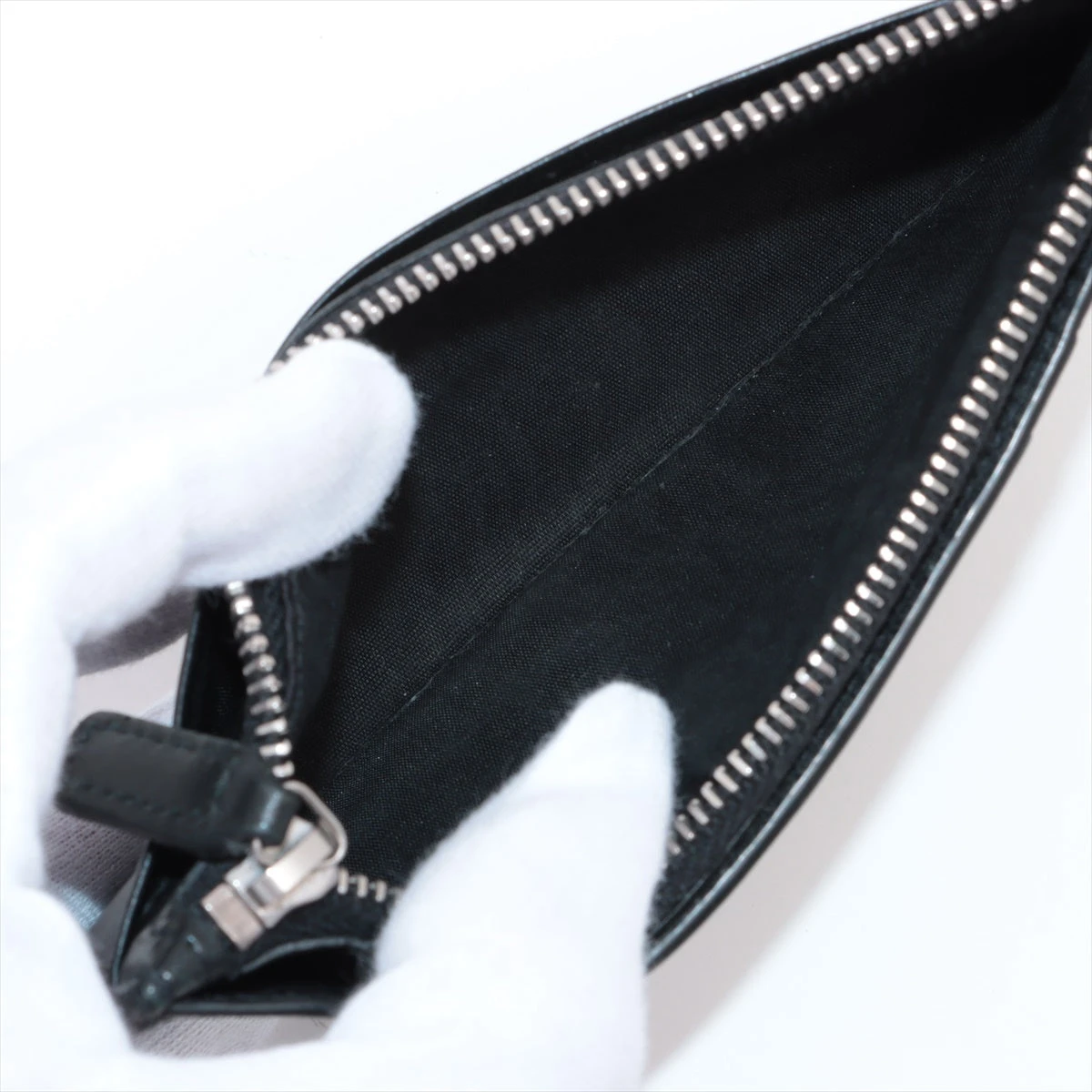 サンローランパリ ART507619 クロコ型押し 財布 ブラック