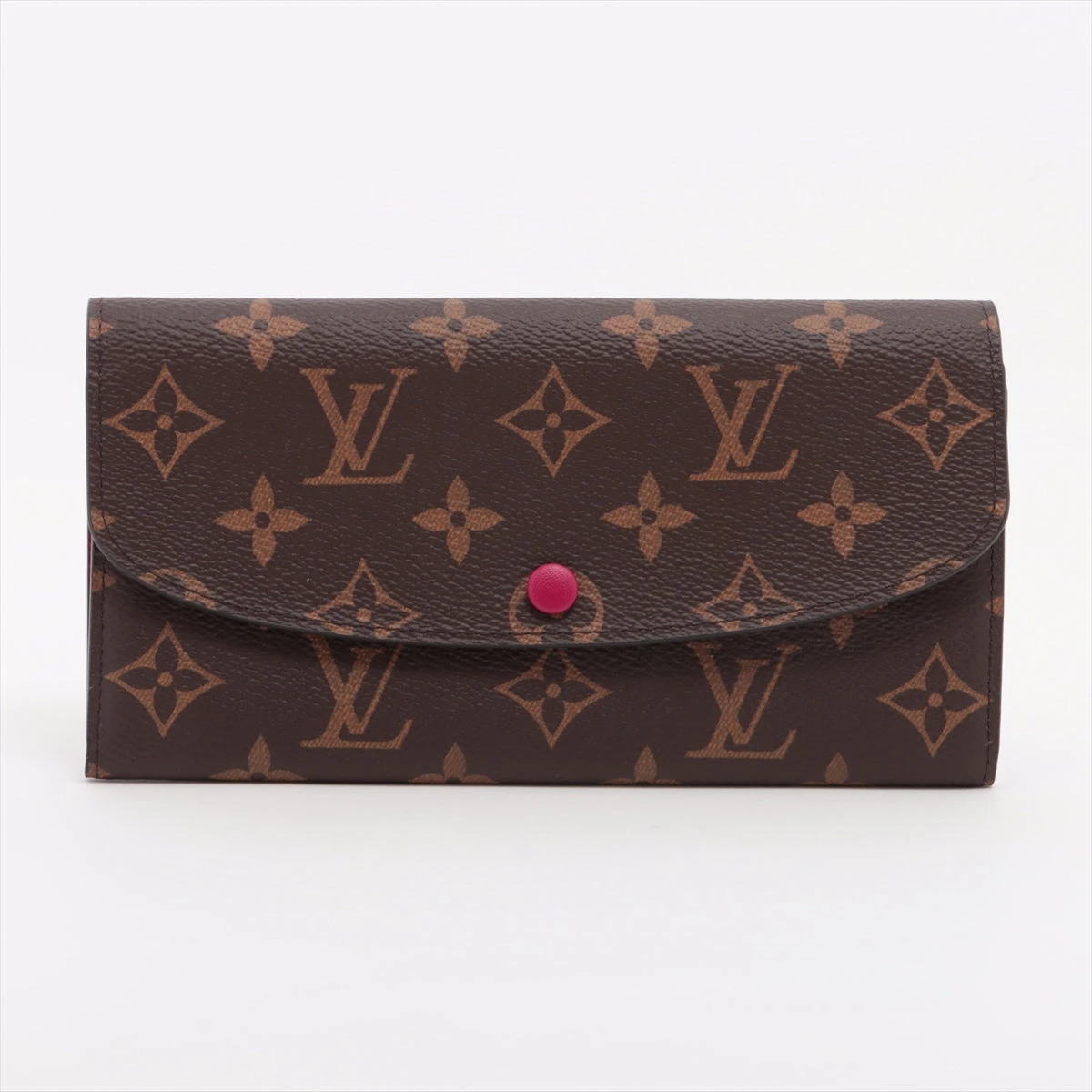 美品❣ヴィトン モノグラム ポルトフォイユ エミリー フューシャ 長財布 LOUIS VUITTON ルイヴィトン 長財布 モノグラム ポルトフォイユ