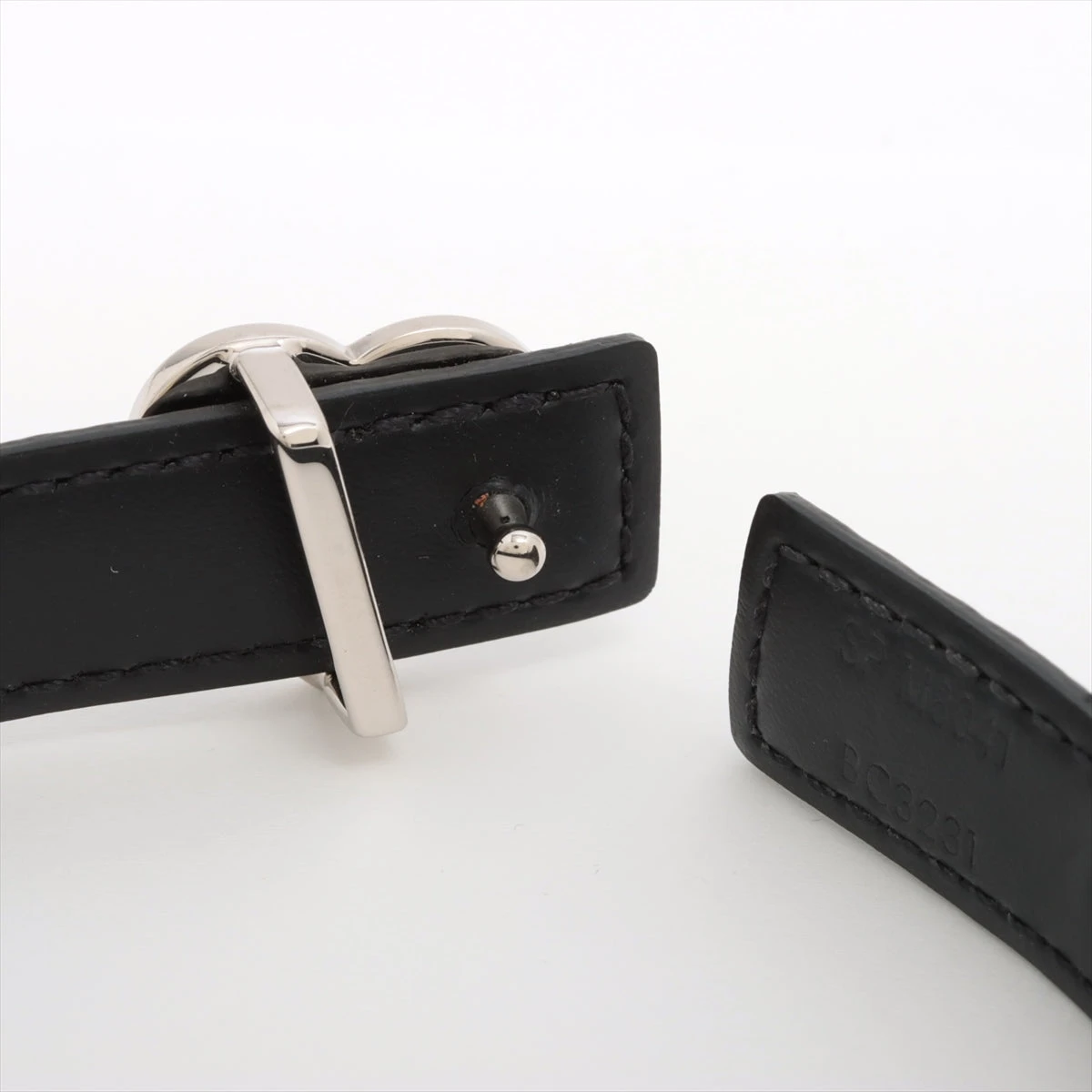 イ・ドンウク ブレスレット ヴィトン×NIGO M8041 BC3231 ブレスレット PVC×レザー ブラック