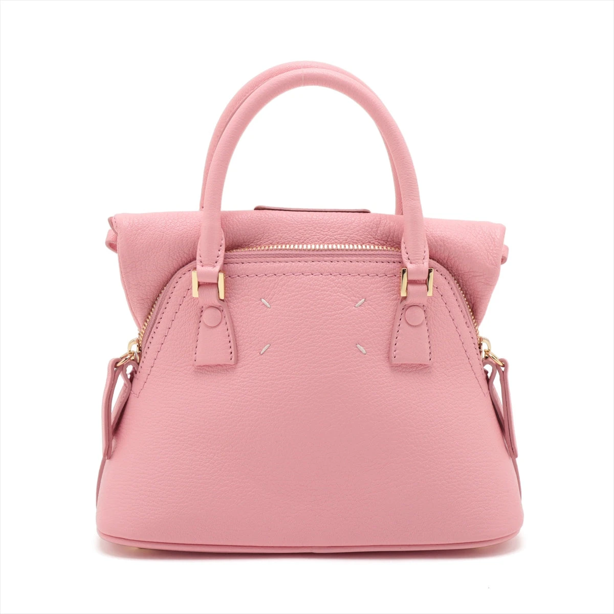 メゾンマルジェラ 5AC レザー 2WAYハンドバッグ ピンク A3338300｜中古